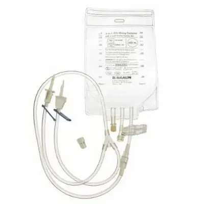 B. Braun - 2112359 EVA Gravity Mixing Container Braun 500 mL 3 Port 2 Lead Transfer Set