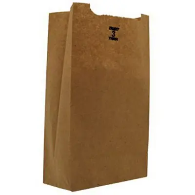 RJ Schinner Co - 18403 Grocery Bag Duro® Brown Kraft Recycled Paper #3