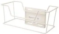 BD - 305588 Sharps Container Bracket 12.5 W X 6 H X 6 D Inch Powder Coated Formed Metal Wall Mount Non-Locking