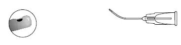 Beaver-Visitec International 585222 - BD Visitec™ Bimanual Style Aspiration Cannula, Curved Type, 5/8 Inch Length - 10/Box