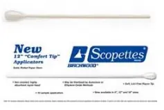 Birchwood Laboratories 34-7027-12 - Scopettes® Proctoscopic Swabstick, 8-Inch Length - 100/Box, 1200/Case
