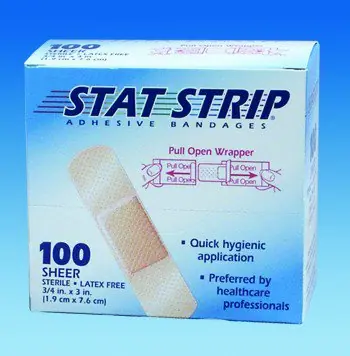Dukal - 15205 American® White Cross Stat Strip® Sheer Adhesive Strip
