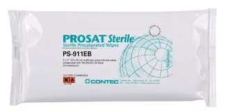 Fisher Anatomical 18999474 - PROSAT® Sterile™ PreSaturated Cleanroom Wipe - 30/Pack, 1440/Case