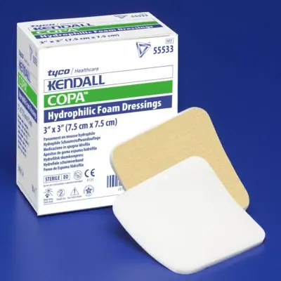 Cardinal - 55544P Kendall™ Foam Plus Nonadhesive without Border Foam Dressing
