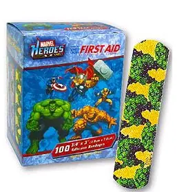 Medibadge - AB127 Kid Design (The Hulk) Adhesive Strip