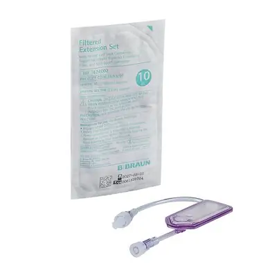 B. Braun - 474002 IV Extension Set 10 Inch Tubing With Filter Sterile