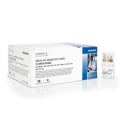 McKesson Brand - 16-DTDC12P McKesson Consult™ 12-Drug Panel with Adulterants Drugs of Abuse Test Kit
