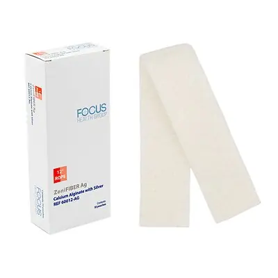 Focus Health Group - 60012-AG Silver Alginate Dressing ZeniFIBER Ag Rope Sterile