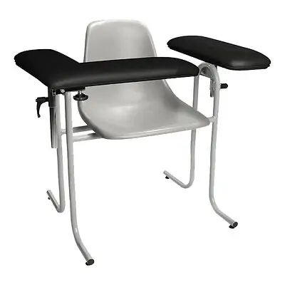 McKesson Brand - 63-20PSFF Blood Drawing Chair McKesson 1 Fixed Armrest