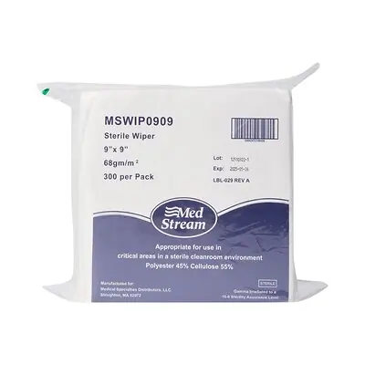 McKesson Brand - MSWIP0909 McKesson Cleanroom Low Lint Wipes