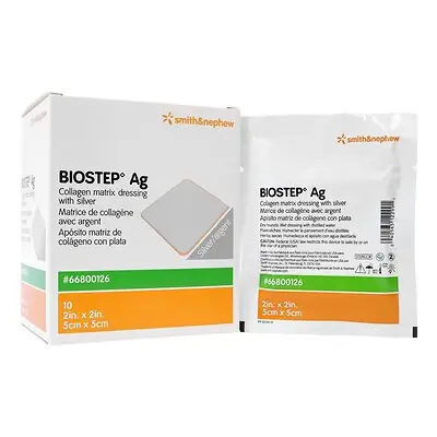 Smith & Nephew - 66800126 Biostep AG Collagen Dressing with Silver
