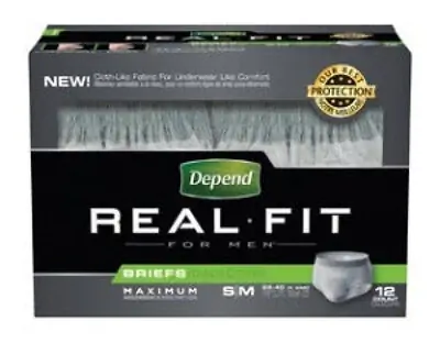 Kimberly Clark 12779 - Absorbent Underwear Depend® Real Fit® Pull On with Tear Away Seams Adult Large / X-Large Male Disposable Heavy Absorbency - 10/Bag, 40/Case