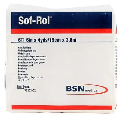BSN Medical - 9036 Sof-Rol® White Rayon Undercast Cast Padding