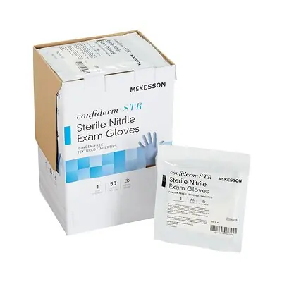 McKesson Brand - 14-6NSTR8 McKesson Confiderm® STR Nitrile Exam Glove