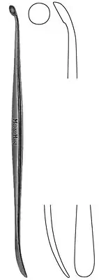 Integra Lifesciences - MH26-1450 Dissector MeisterHand® Penfield #1 6 mm X 7.25 Inch Double Ended Blunt and Sharp Cup