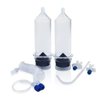 Ecomed Solutions LLC - ECO-100101D CT Dual Syringe Kit Ecomed® 60 Inch Tubing 200 mL