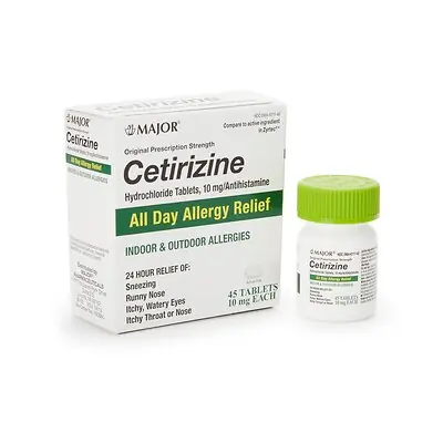Major Pharmaceuticals - 00904671743 Major® Cetirizine Antihistamine All Day Allergy Relief