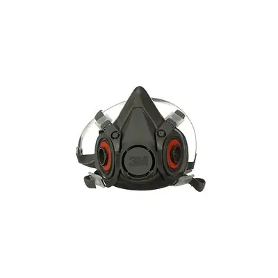 3M Company - 6300 3M™ 6000 Reusable Respirator Industrial Half Face 4 Point Adjustable Head Strap Large Gray
