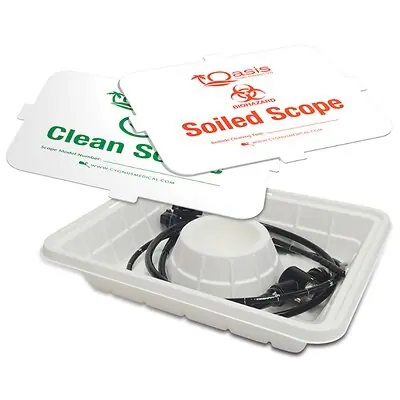 Aspen Surgical Products - OT1230 Scope Transport Tray with Lid Oasis® Biodegradable Plant-Based Material 16-1/2 X 20-1/2 Inch
