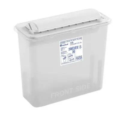 Keter Canada - FGAP5Q4WC001 Pharmaceutical Waste Container AP Line White Base 12 L X 4-1/2 W X 10-4/5 H Inch Horizontal Entry 1.35 gal.