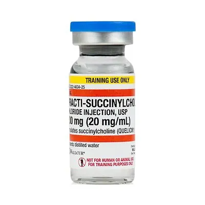 Wallcur - 437SC Clinical Training Medication Practi-Succinylcholine™ Liquid Vial 10 mL