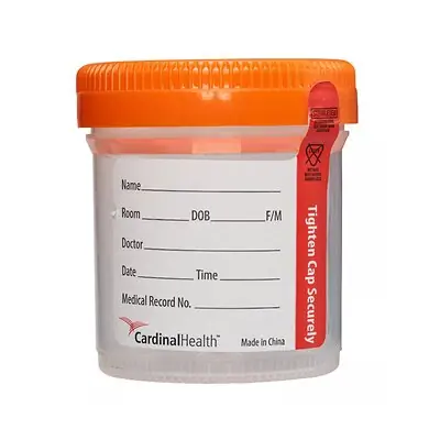 Cardinal - CHB13903A Urine Specimen Container 53 X 62 mm 90 mL (3 oz.) Screw Cap Sterile