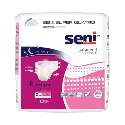TZMO USA Inc - S-XL08-BQ1 Seni® Super Quatro Severe Absorbency Incontinence Brief