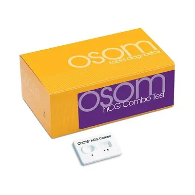 Sekisui Diagnostics 124 - Reproductive Health Test Kit OSOM® hCG Combo hCG Pregnancy Test 25 Tests CLIA Waived - 1/Kit, 18/Case