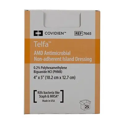 Cardinal - 7665 Covidien™ Telfa™ Impregnated Antimicrobial Dressing