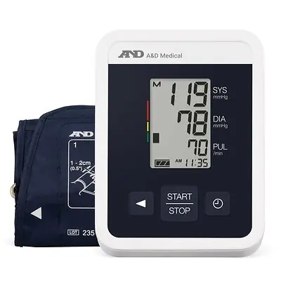 A&D Engineering - UA-660 Digital Blood Pressure Monitor AND Wide Cuff Arm Nylon Cuff 8.6 tp 16.5 Inch Circumference Desk Model