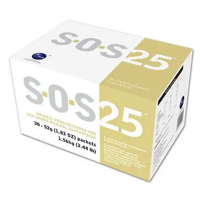 Vitaflo USA LLC - 812539021407 Oral Supplement S.O.S.™ 25 Neutral Flavor Powder 52 Gram Individual Packet