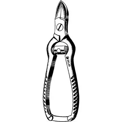 Sklar - 97-1045 Nail Nipper Concave Jaw 4-1/2 Inch Length German Stainless Steel