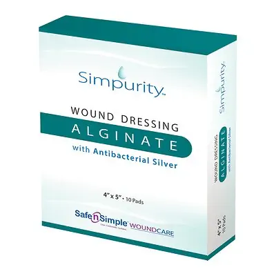 Safe N Simple - SNS51720 Simpurity™ Silver Calcium Alginate Dressing