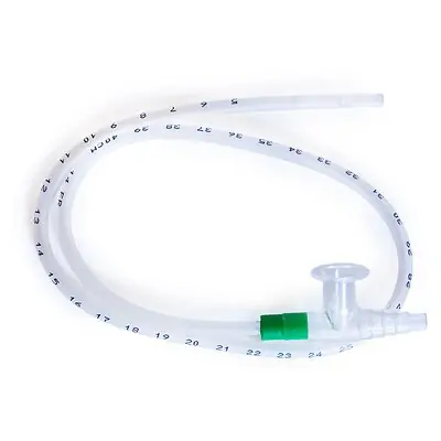 McKesson Brand - 16-DT14FR Suction Catheter McKesson Flexible Type DeLee Tip Open Style Chimney Control Vent 14 Fr. Sterile