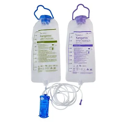 Cardinal - B10FF Enteral Feeding Pump Flush Bag Set Kangaroo OMNI™ 1000 mL NonSterile