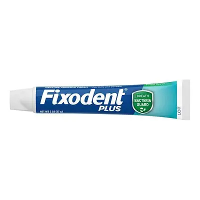 Procter & Gamble - 03700096070 Fixodent Plus Denture Adhesive Cream Breath Bacteria Guard