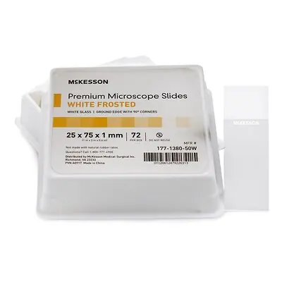 McKesson Brand - 177-1380-50W McKesson Frosted Microscope Slide