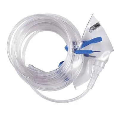 Sun Med - 4737-14-0-50 Oxygen Mask with ETCO2 Monitoring CapnoVue Elongated Style Adult One Size Fits Most Adjustable Head Strap