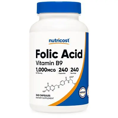 Nutricost - NTC082101 Dietary Supplement nutricost® Folic Acid (Vitamin B9) Folate 1