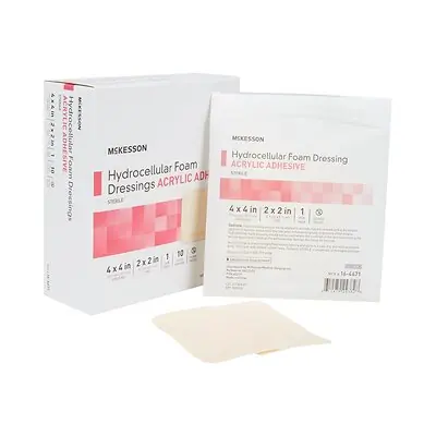 McKesson Brand - 16-4671 McKesson Acrylic Adhesive with Border Foam Dressing