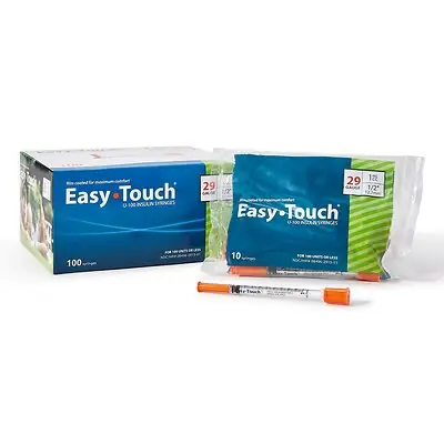 MHC Medical - 829155 EasyTouch™ Standard Insulin 1cc Syringe with Needle