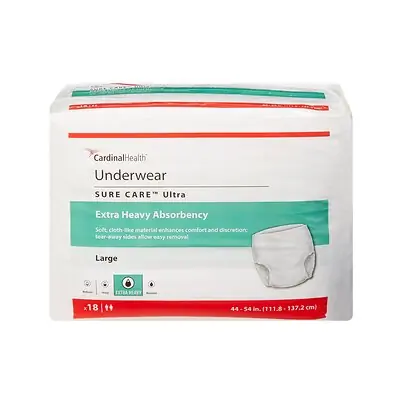 Cardinal - 1445 Sure Care™ Ultra Extra Heavy Absorbent Underwear