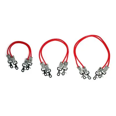 Performance Health - 81457043 Exercise Resistance Tubing with Connectors TheraBand® Red 12 Inch Length Light Resistance