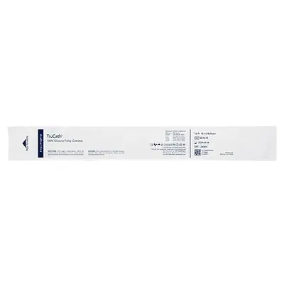 HR Healthcare - SS1610 Foley Catheter TruCath® 2-Way Standard Tip 10 mL Balloon 16 Fr. Silicone