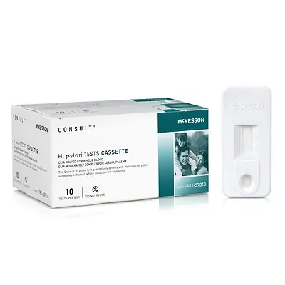 McKesson Brand - 181-37010 H. Pylori Test Kit McKesson Consult™ H. Pylori 10 Tests CLIA Waived Sample Dependent