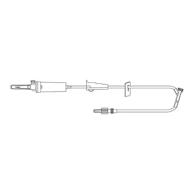 McKesson Brand - MS721 Primary IV Administration Set MedStream Gravity 1 Port 20 Drops / mL Drip Rate Without Filter 81 Inch Tubing Solution Without Flow Regulator