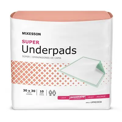 McKesson Brand - UPMD3030 McKesson Super Moderate Absorbency Underpad