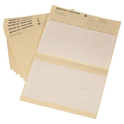 Sun Med - 2009828-28B Recording Chart Paper Vital Signs® Z-Fold Red Grid