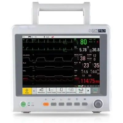 EdanUSA & MDPro - MDPRO4500_WIFI.P Patient Monitor MDPro 4500 Monitoring 3/5 Lead NIBP, Heart Rate, SpO2, Temperature Battery Operated