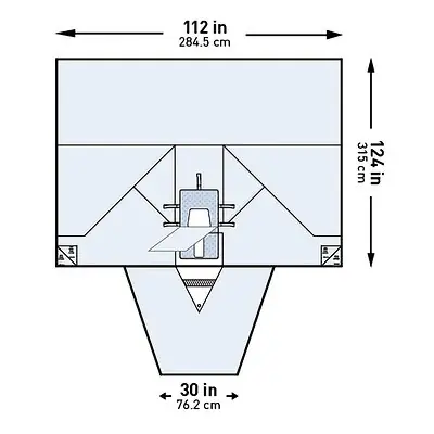 McKesson Brand - 183-I80-05174G-S McKesson Sterile LAVH Laparotomy Drape